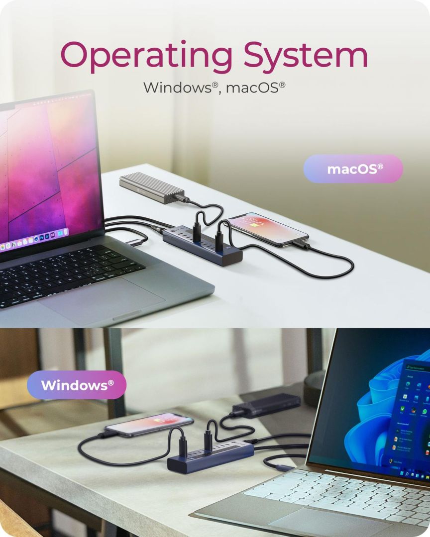 Raidsonic IcyBox IB-HUB1450-C31 10 ports USB Type-C Gen 2 Hub