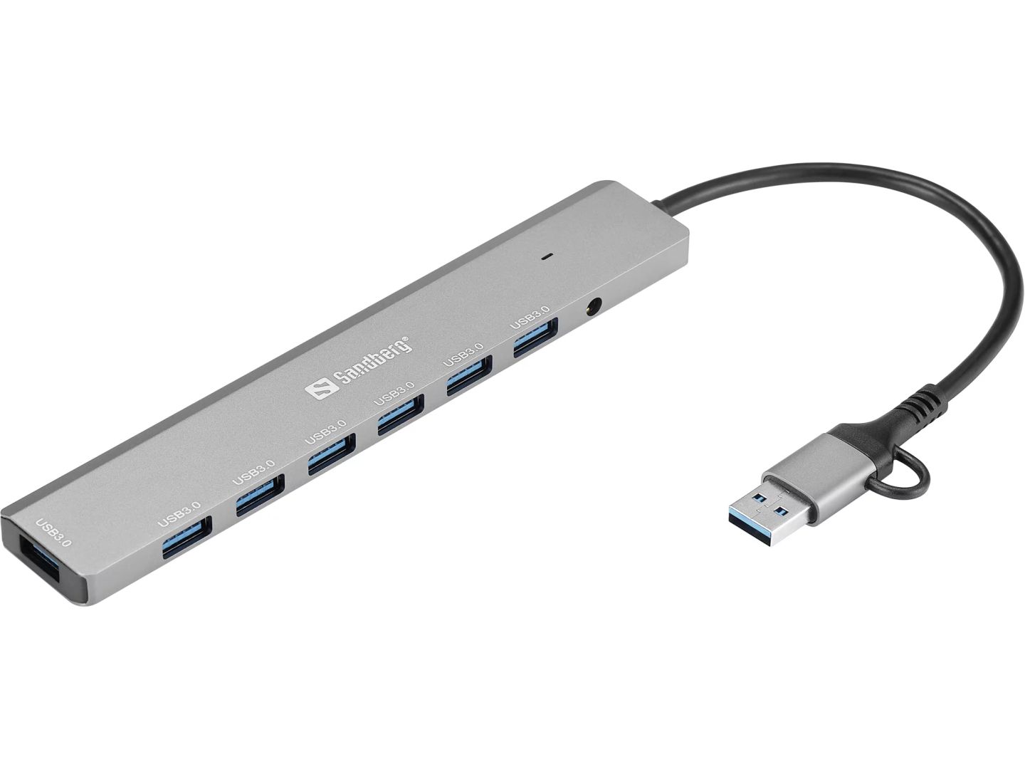 Sandberg 7-portos USB3.0 HUB Silver