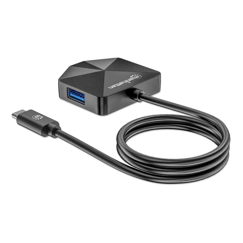 Manhattan 4-portos USB3.0 HUB Black