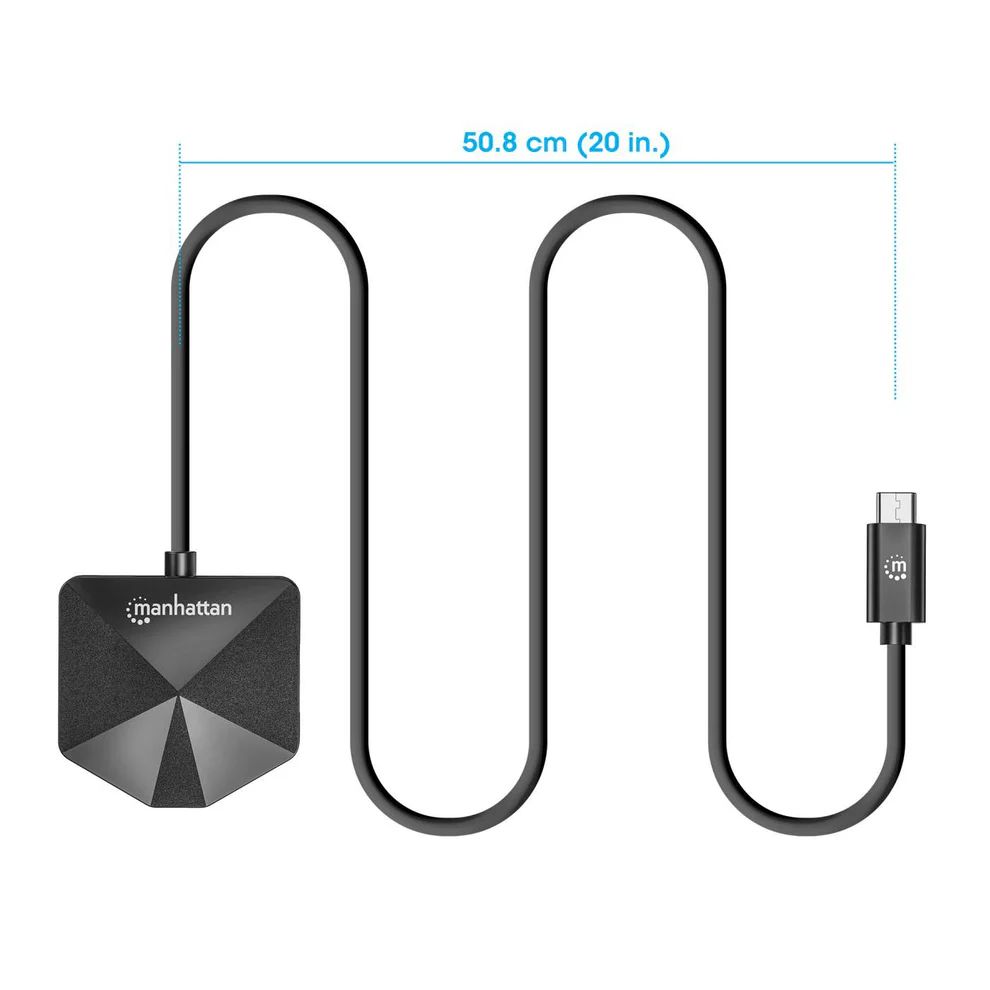 Manhattan 4-portos USB3.0 HUB Black
