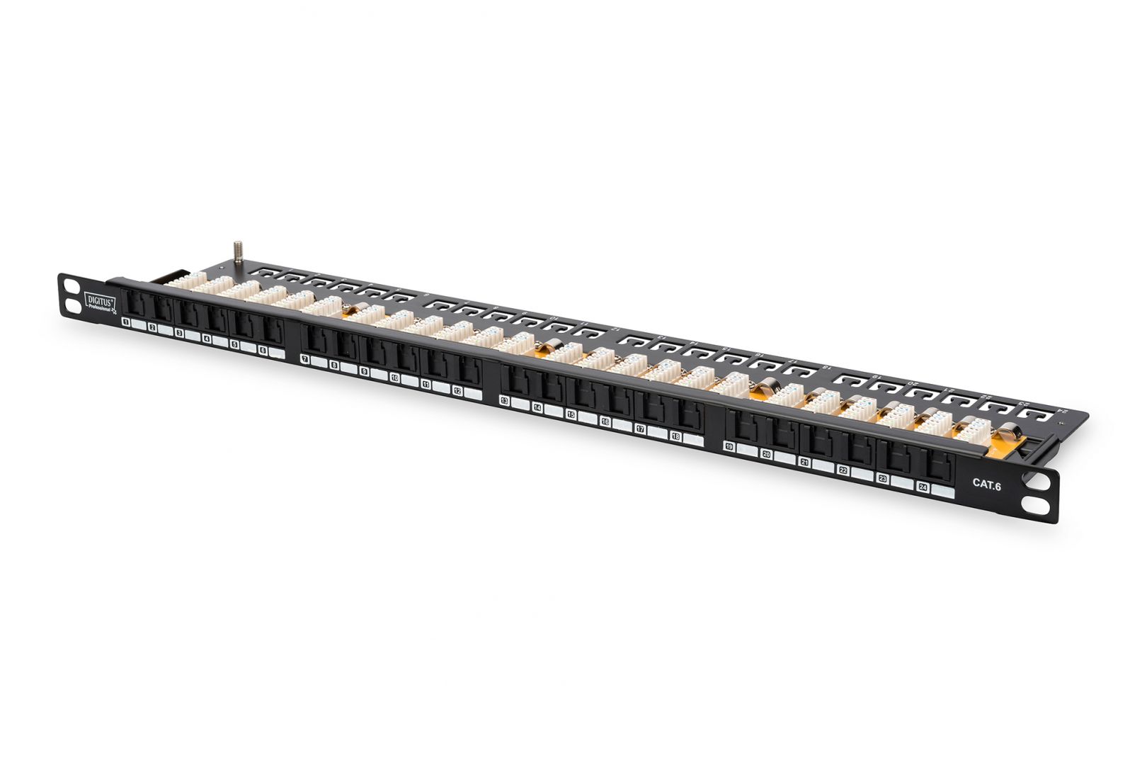 Digitus 24-port Patch Panel 0,5U Black 