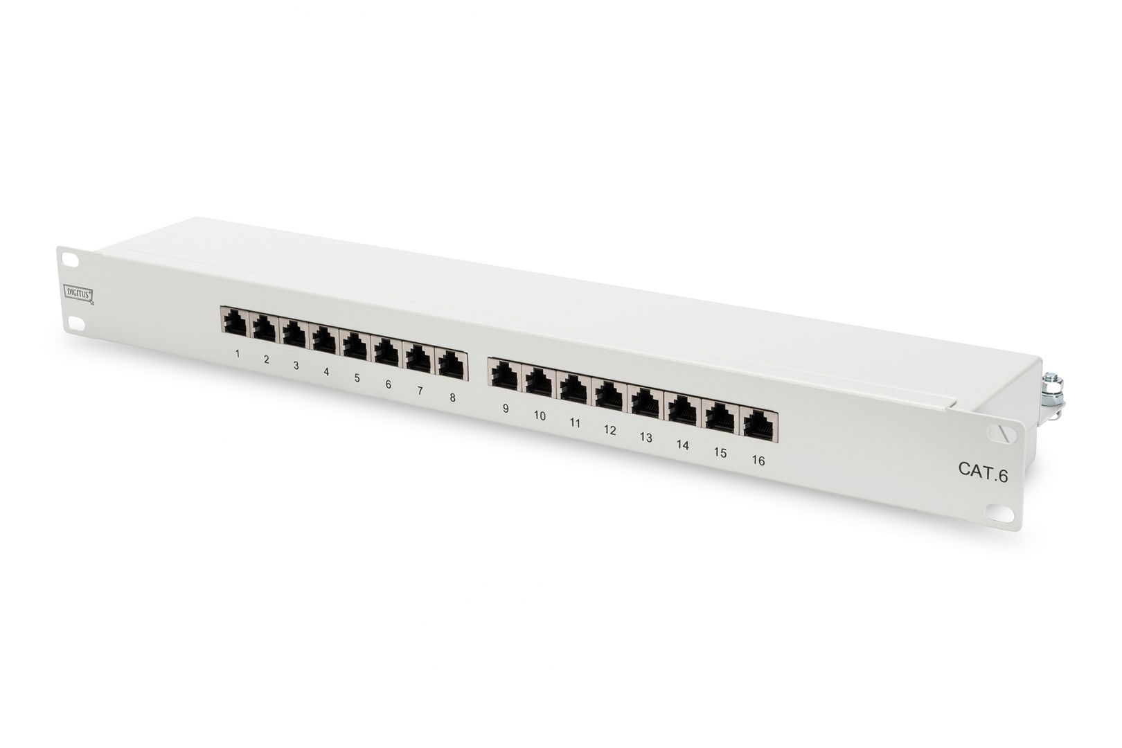 Digitus 16-port Patch Panel 1U Grey