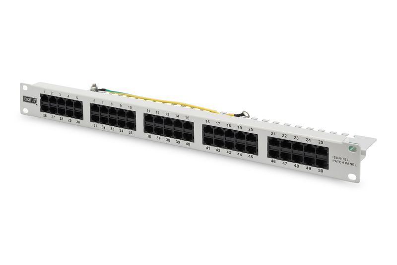 Digitus 50-port Patch Panel 1U Grey