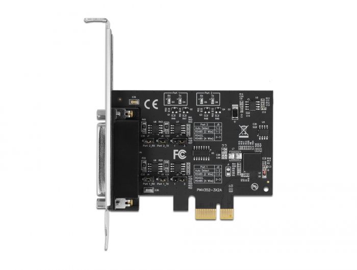 DeLock PCI Express Card to 2xSerial RS-422/485 with 15 kV ESD protection