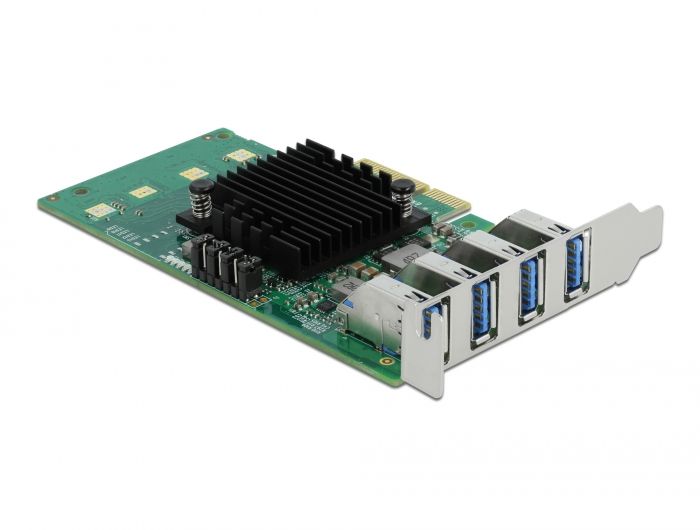 DeLock PCI Express x4 Card to 4x external USB 3.0 Quad Channel Low Profile Form Factor