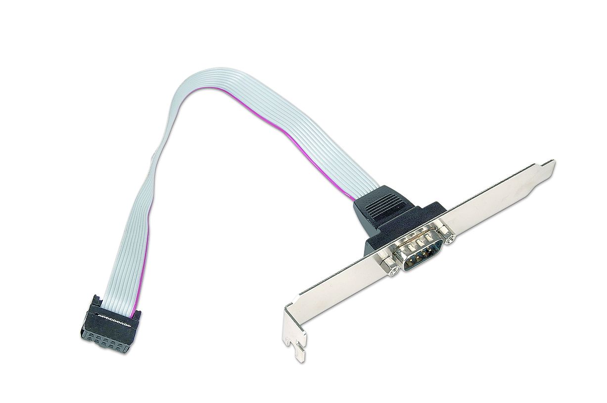 Gembird DB9 Serial Port Receptacle on Bracket