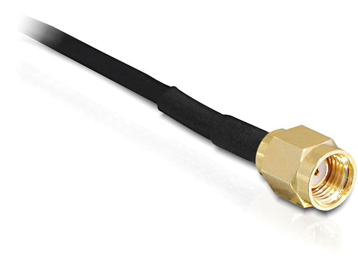DeLock WLAN 802.11 b/g/n Antenna RP-SMA 6.5 dBi Omnidirectional Joint With Magnetic Stand