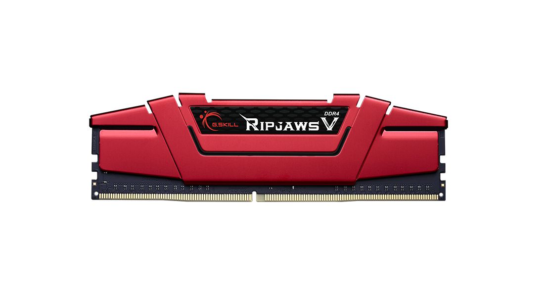 G.SKILL 16GB DDR4 3000MHz Kit(2x8GB) RipjawsV Red