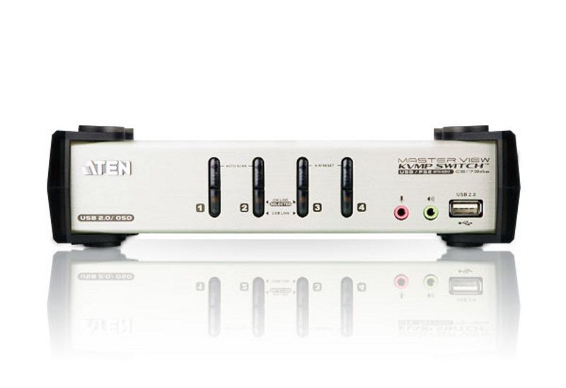 ATEN 4-Port PS/2-USB VGA/Audio KVMP Switch with OSD