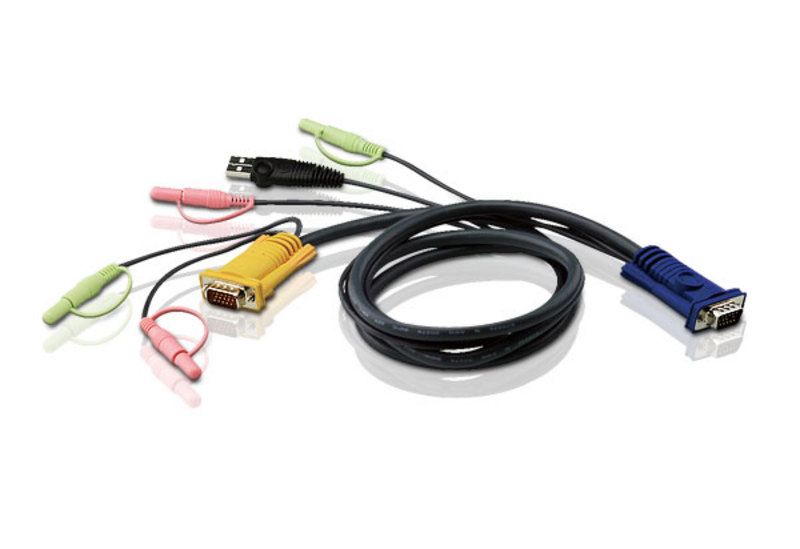 ATEN USB KVM Cable with 3 in 1 SPHD and Audio 3m