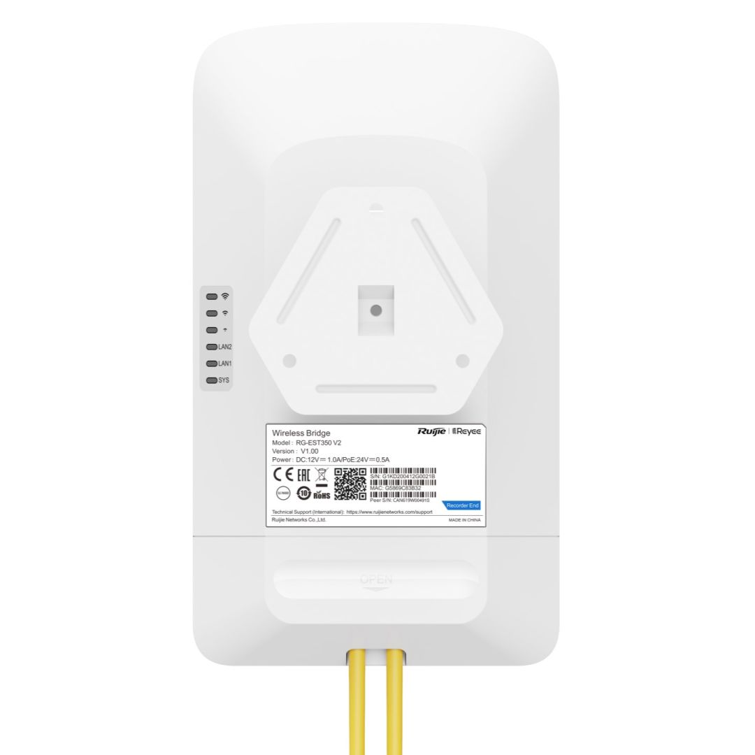 Reyee RG-EST350 V2 5GHz Dual-stream 802.11ac 5KM Wireless Bridge