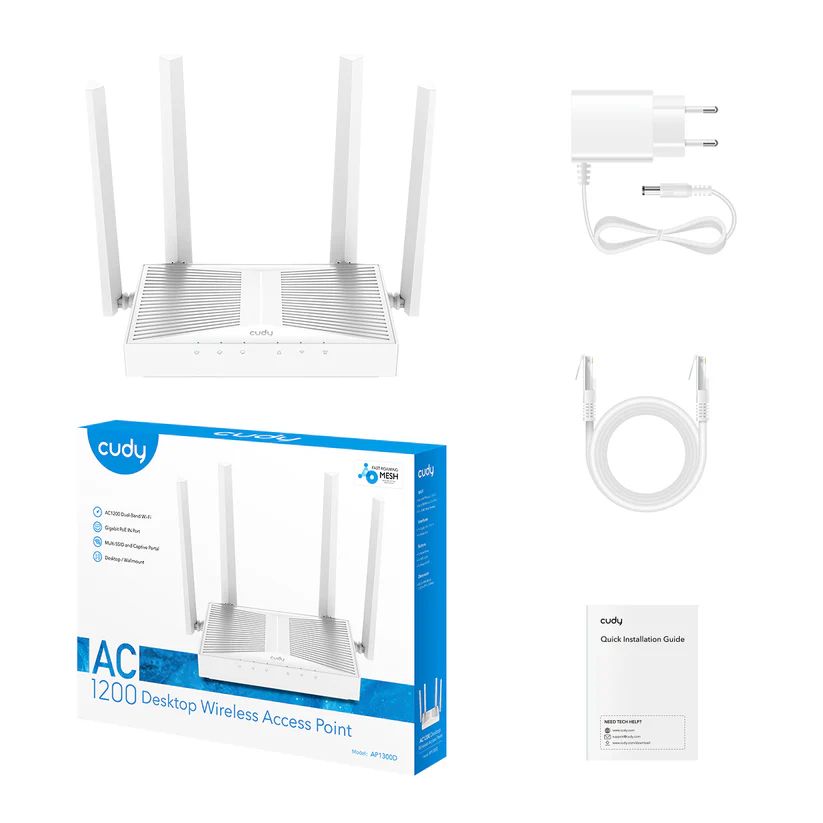 Cudy AP1300D AC1200 Desktop Wireless Access Point