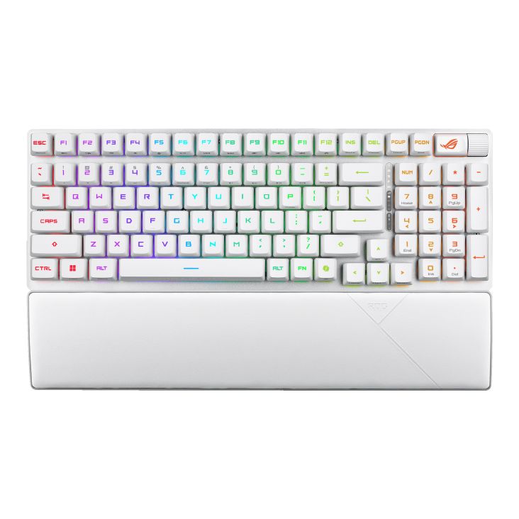 Asus ROG Strix Scope II 96 RX Gaming Wireless Keyboard White UK