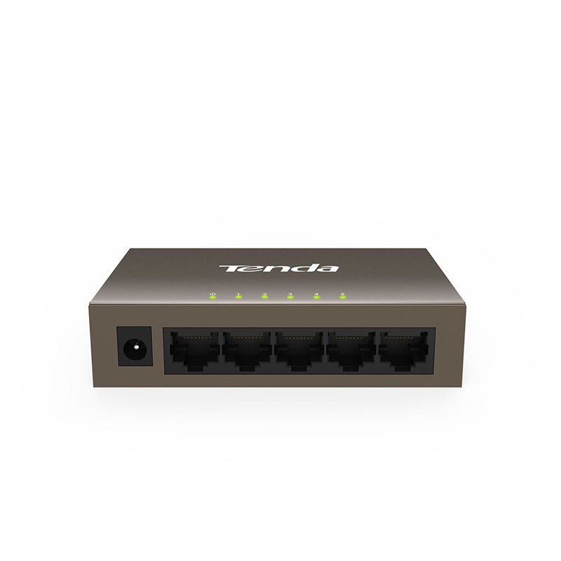 Tenda TEF1005D 5-port 10/100M Ethernet Desktop Switch Desktop & Wall-mounting Design steel case