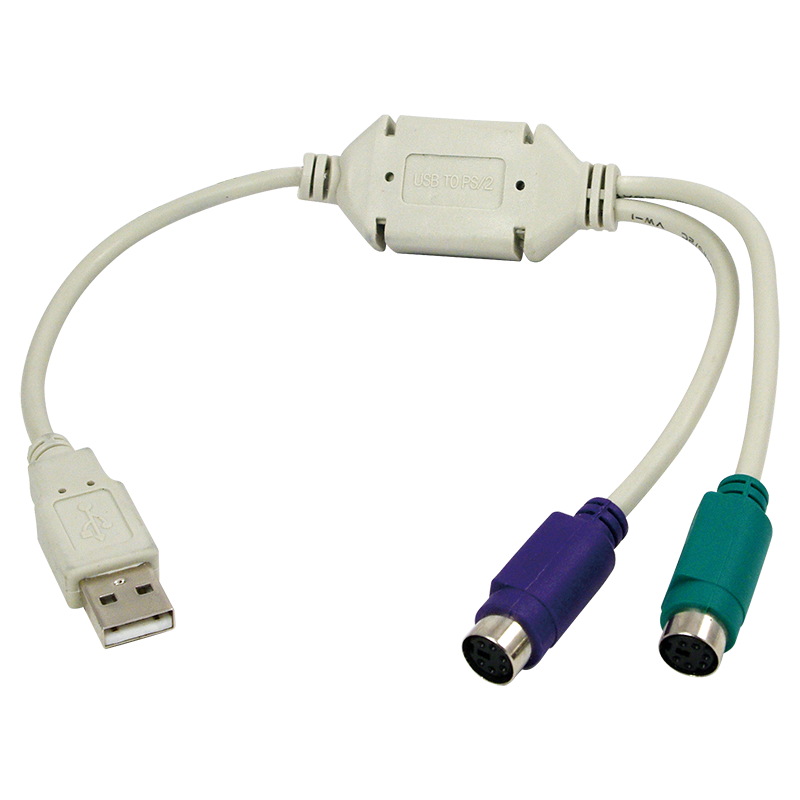Logilink AU0004A USB to 2xPS/2 adapter White