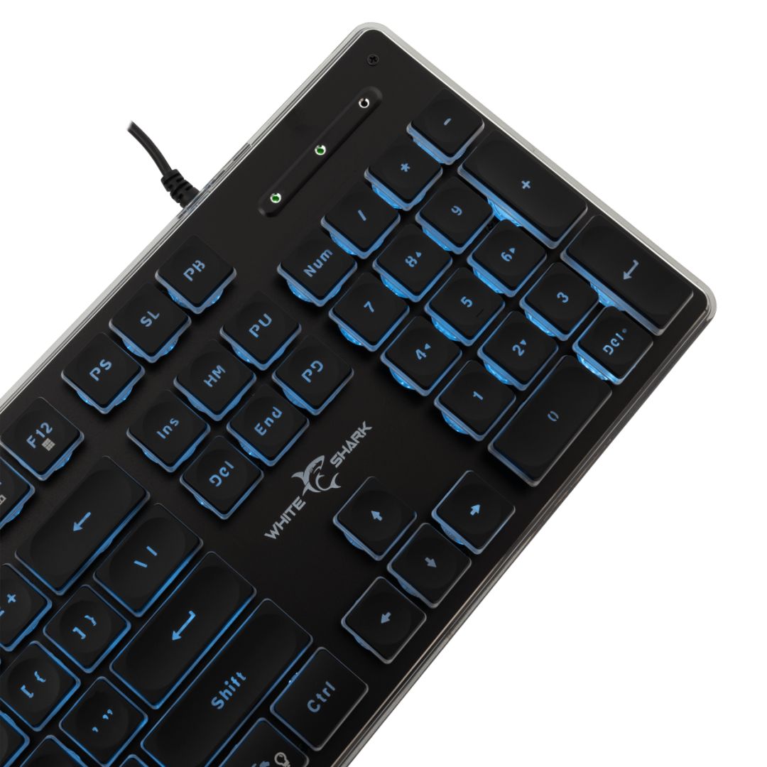 White Shark Tachi Gaming Keyboard Black US