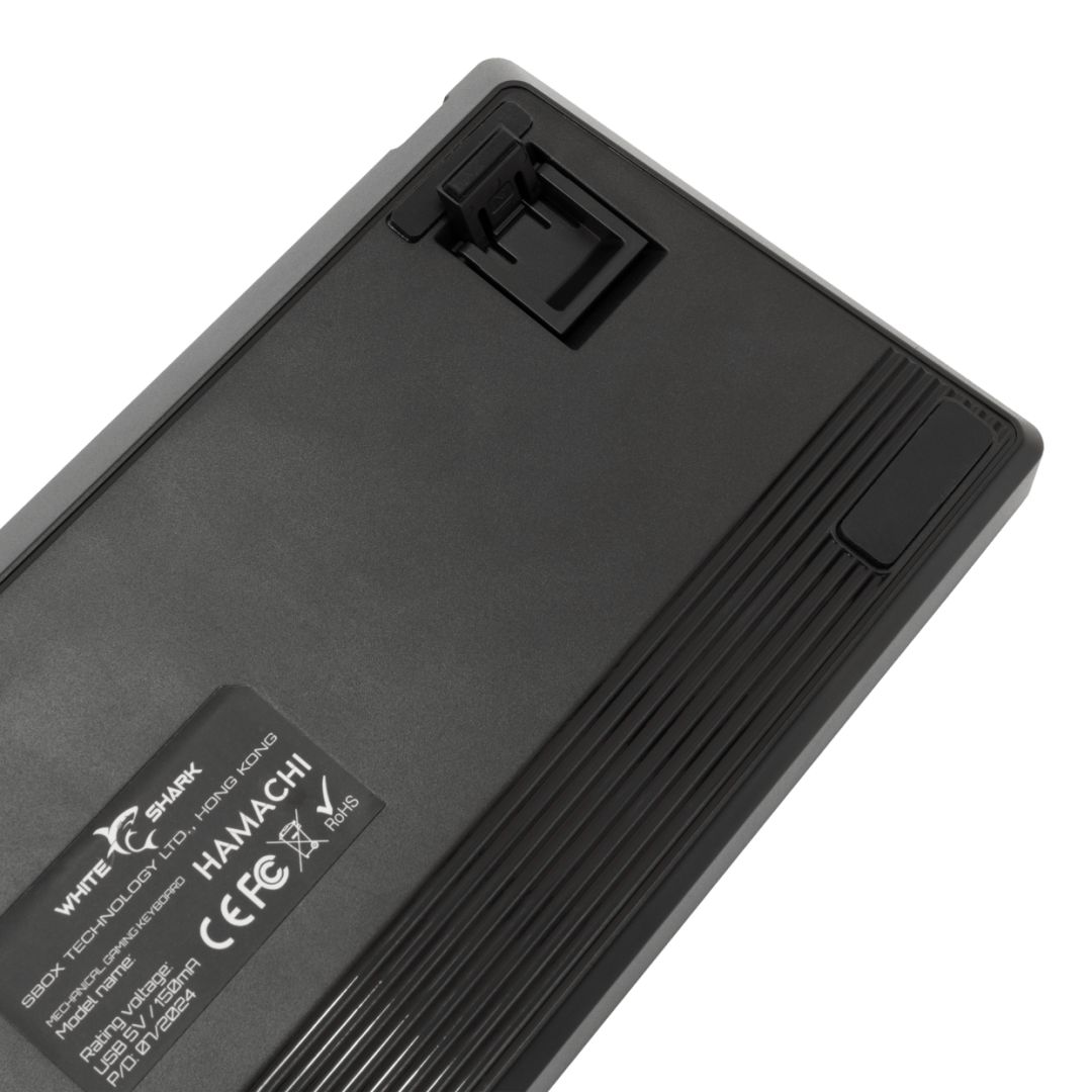 White Shark Hamachi RGB Gaming keyboard Black US