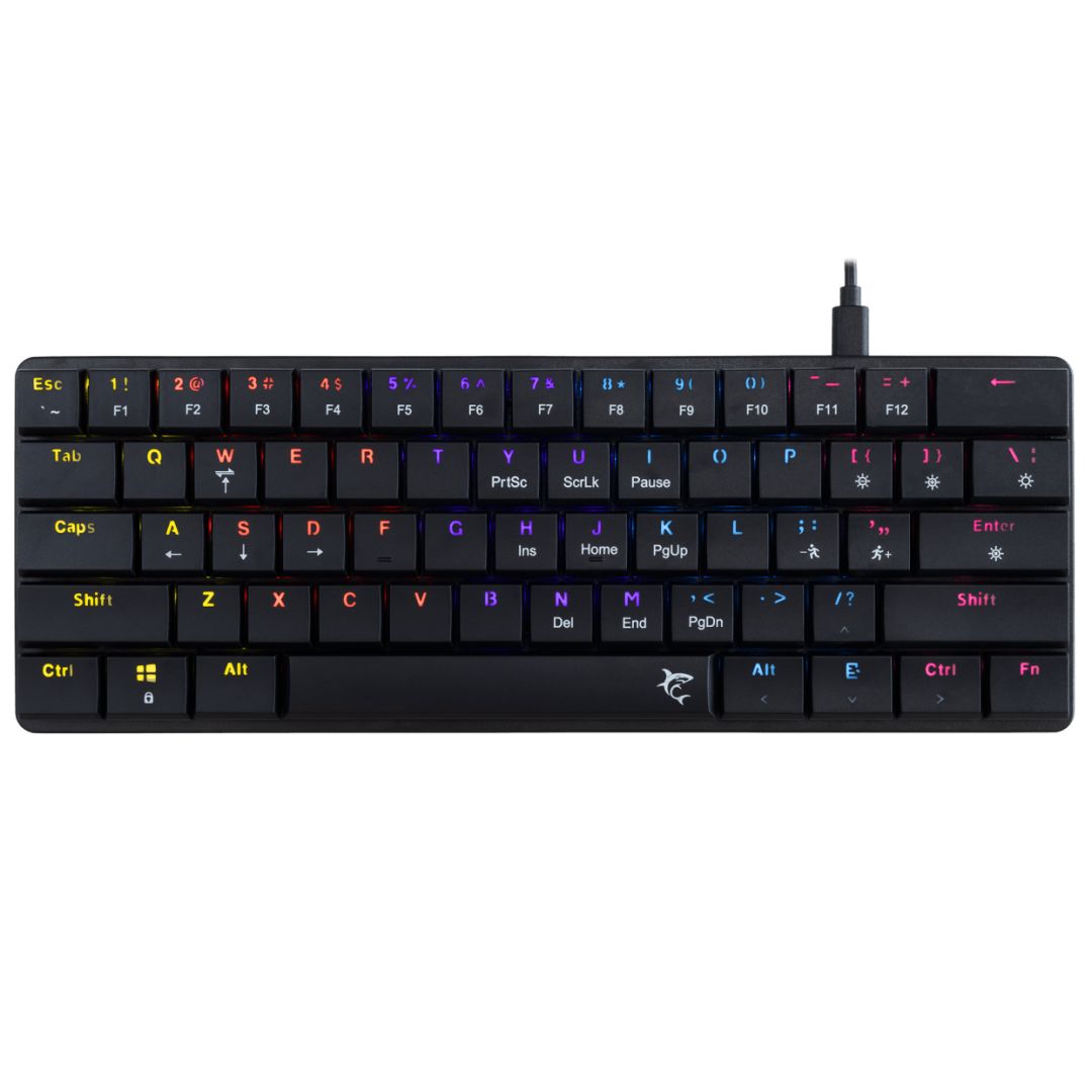 White Shark Nagamaki RGB Gaming keyboard Black US