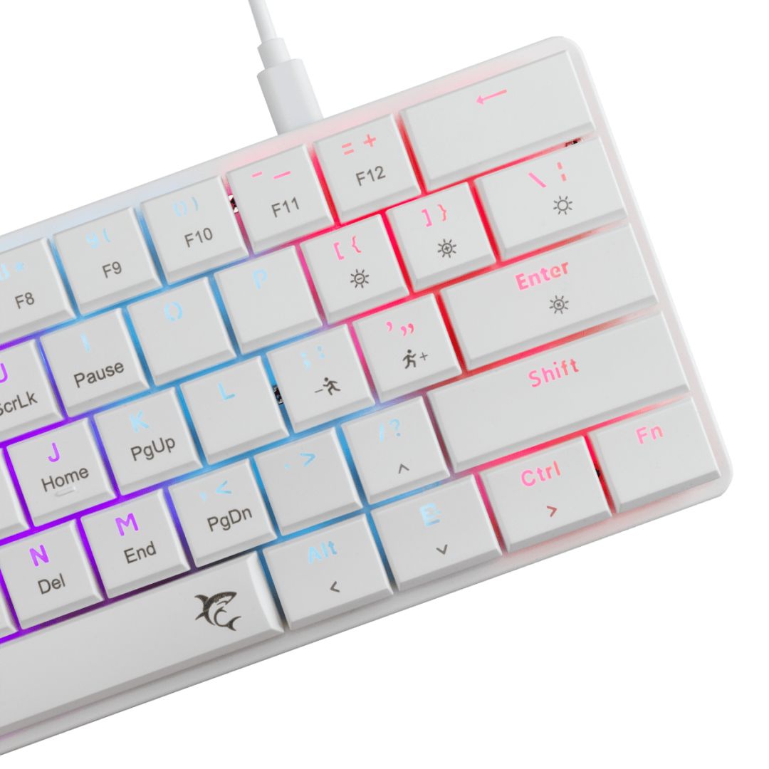 White Shark Nagamaki RGB Gaming keyboard Black US