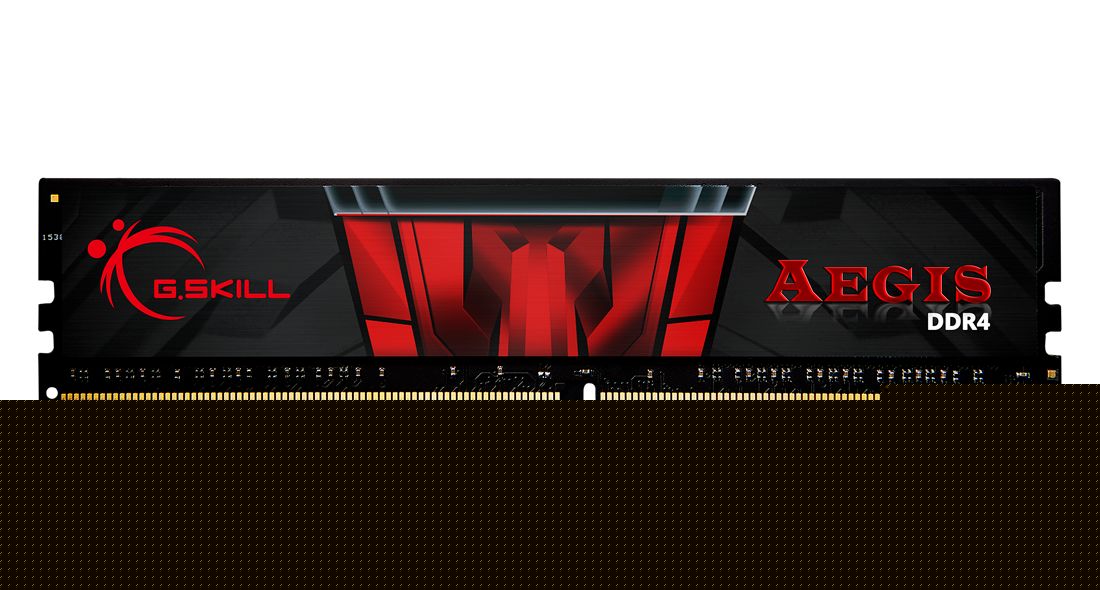 G.SKILL 32GB DDR4 2400Mhz Kit(2x16GB) AEGIS Black Red