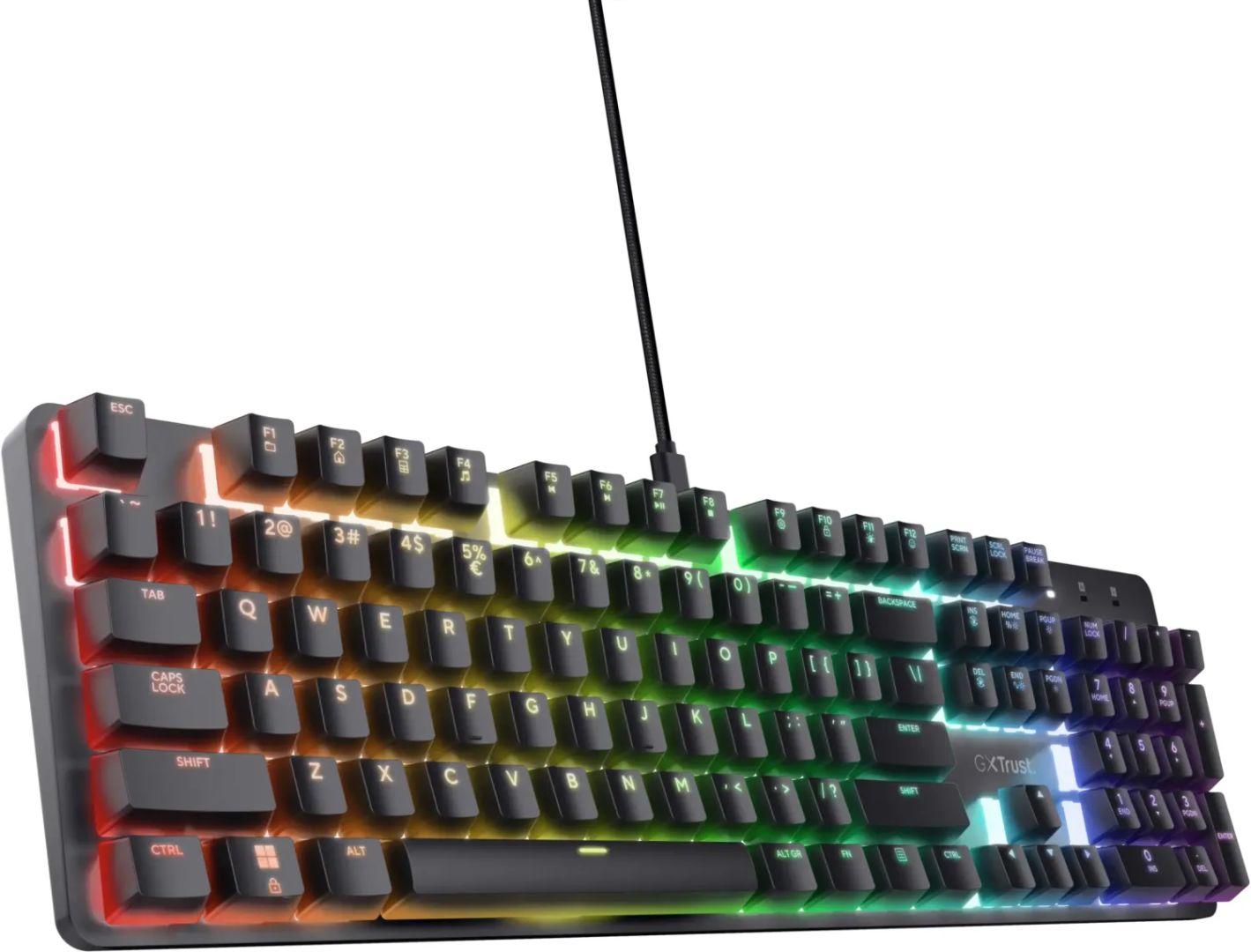 Trust GXT 871 Zora Mechanical Gaming Keyboard Black US