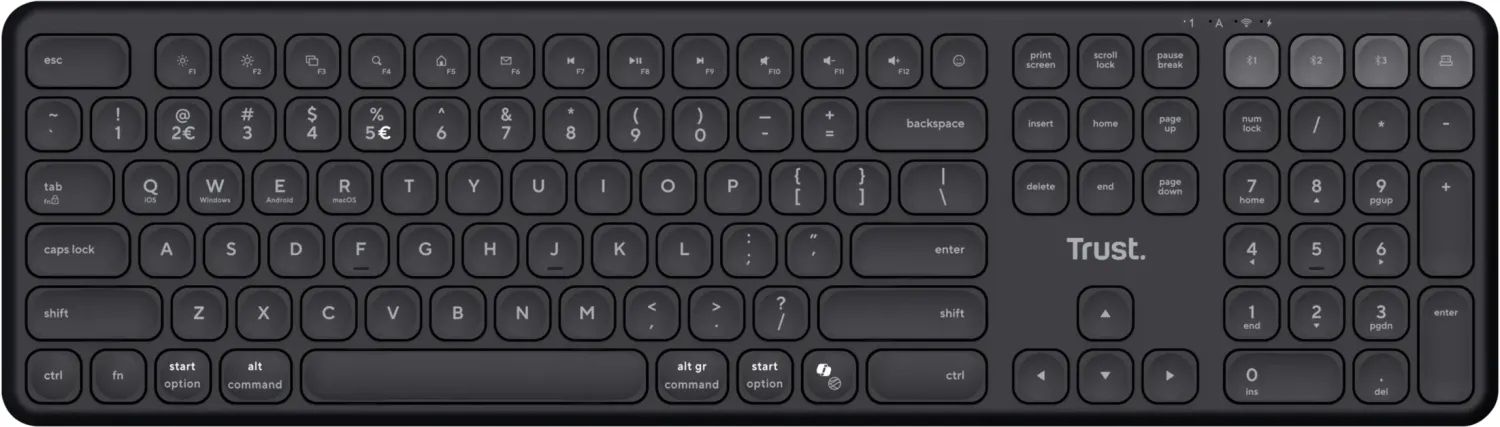 Trust Vaiya Wireless Keyboard Black US