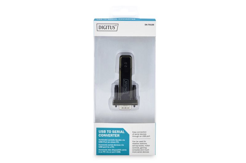 Digitus USB2.0 to Serial Converter Black