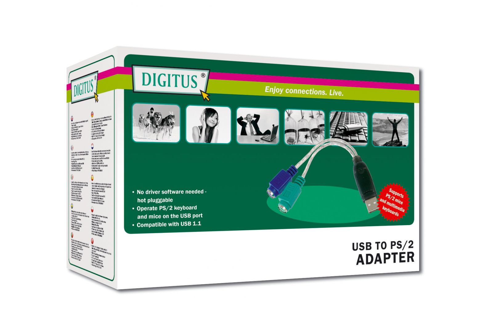 Digitus USB to PS/2 Adapter 