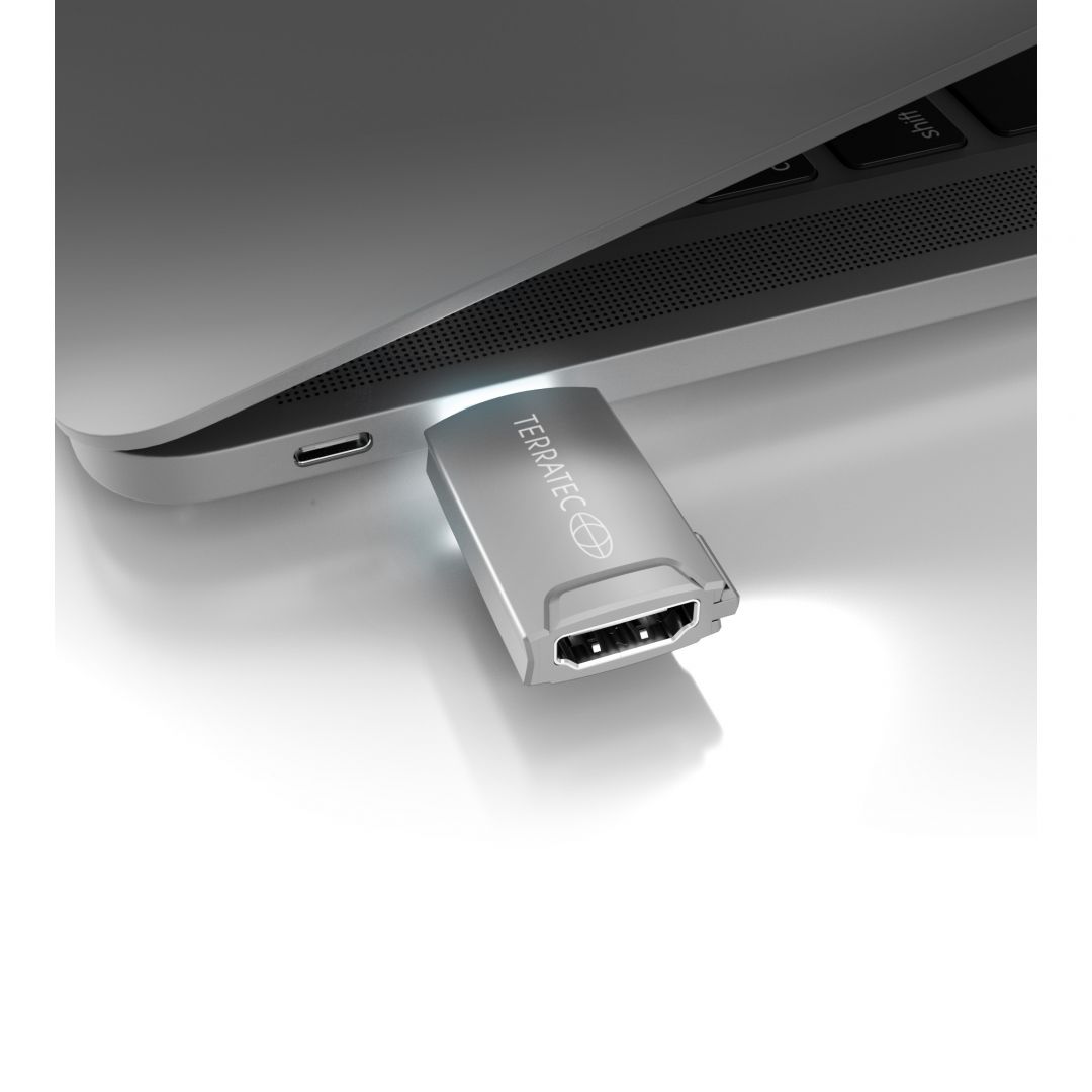 TERRATEC Connect C12 USB Type C Adapter with HDMI Silver