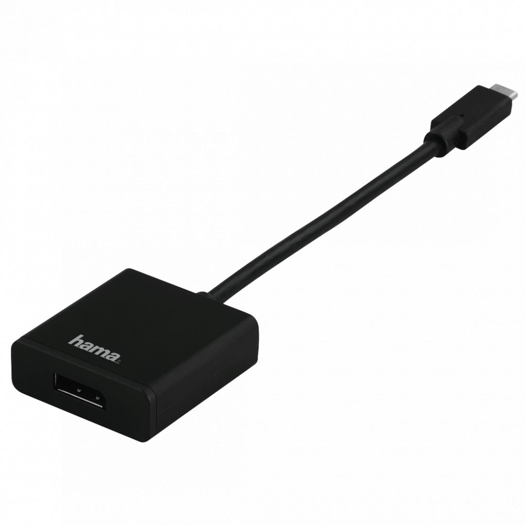 Hama USB-C for DisplayPort UltraHD adapter Black