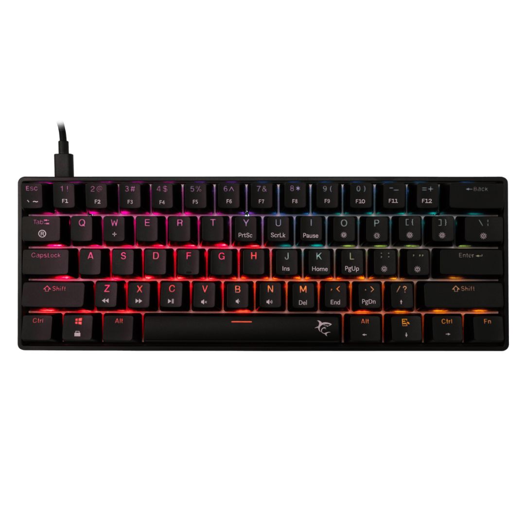 White Shark Shinobi 2 RGB Gaming keyboard Black US