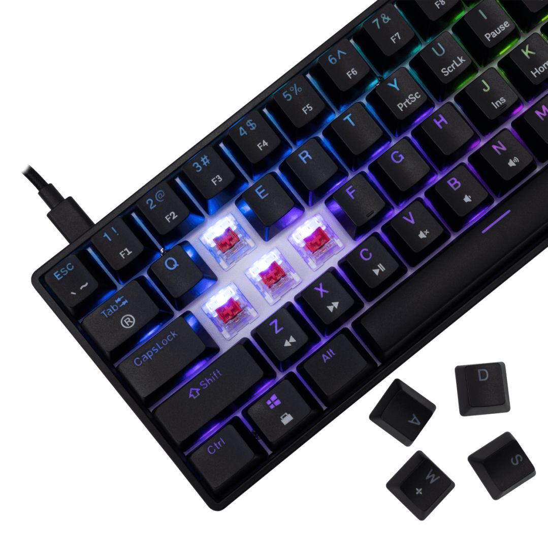 White Shark Shinobi 2 RGB Gaming keyboard Black US