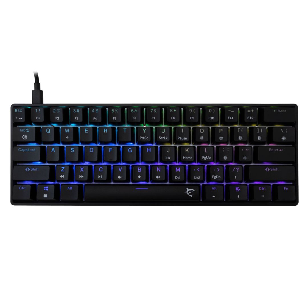 White Shark Shinobi 2 RGB Gaming keyboard Black US