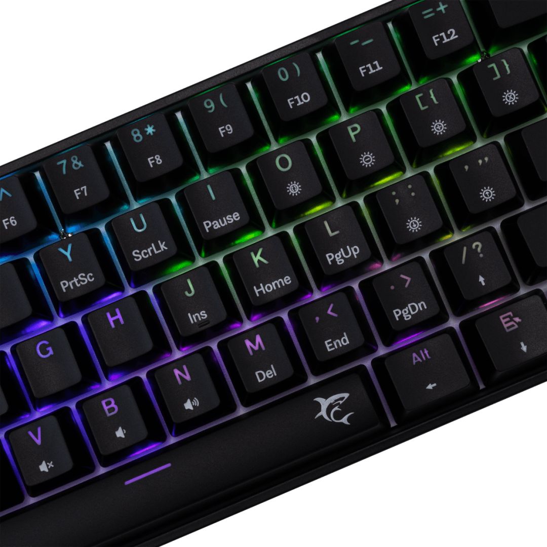 White Shark Shinobi 2 RGB Gaming keyboard Black US