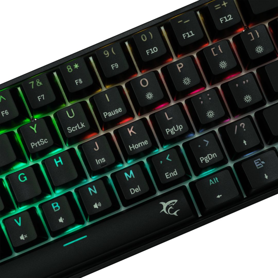 White Shark Shinobi 2 RGB Gaming keyboard Black US