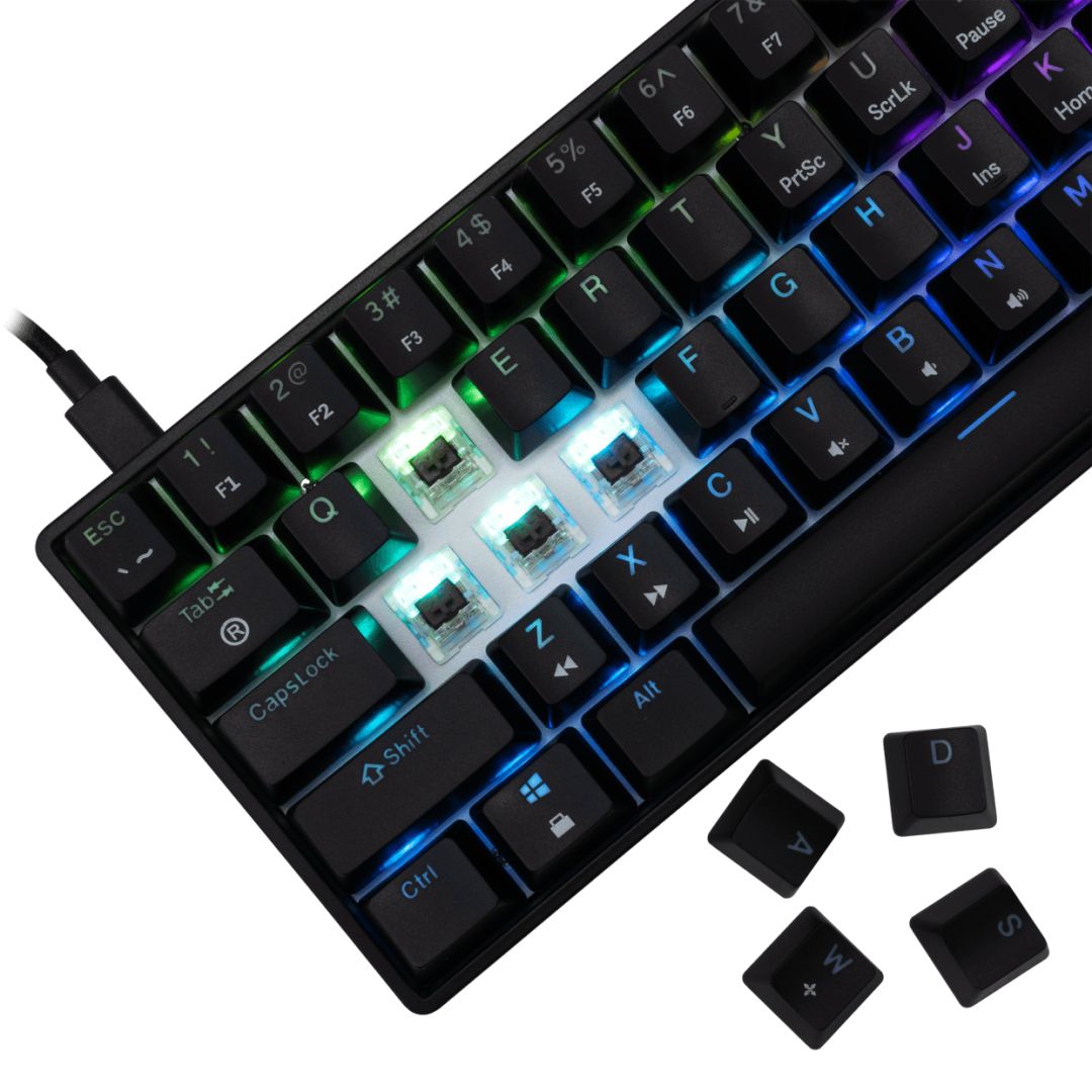 White Shark Shinobi 2 RGB Gaming keyboard Black US