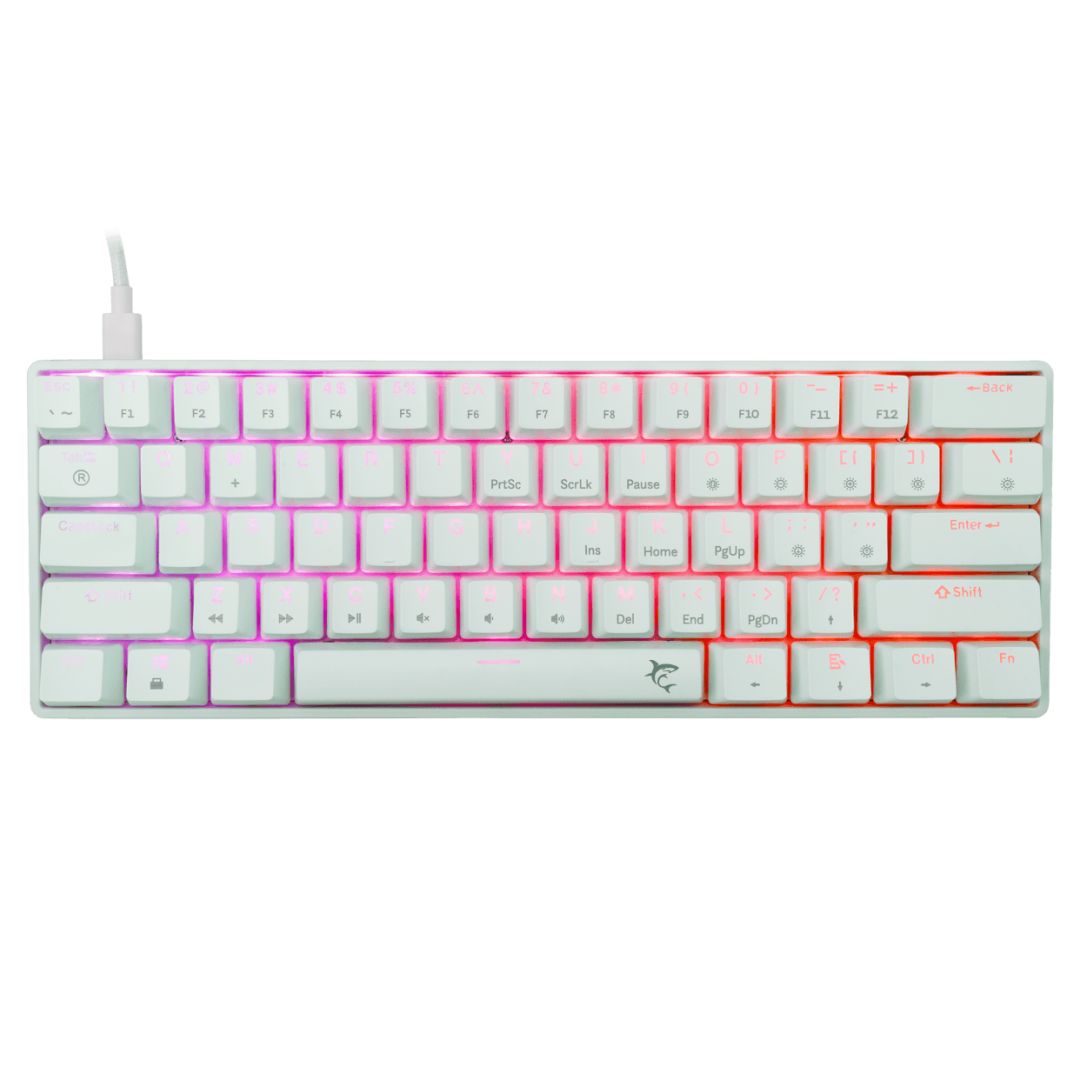 White Shark Shinobi 2 RGB Gaming keyboard White US