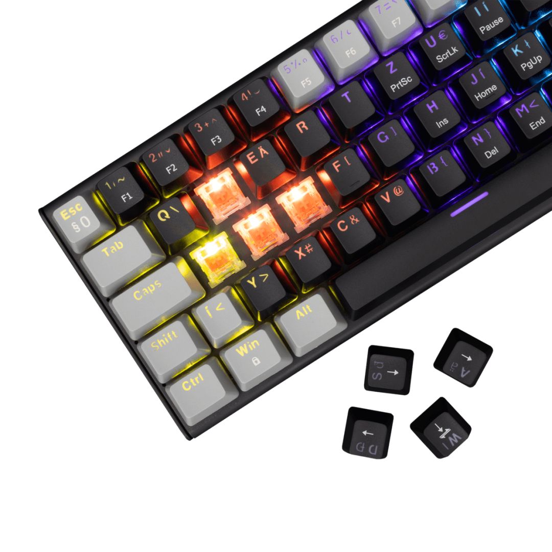 White Shark Wakizashi 2 Red Switches Gaming Keyboard Black/Grey HU
