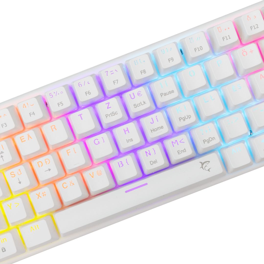 White Shark Wakizashi 2 Blue Switches Gaming Keyboard White HU