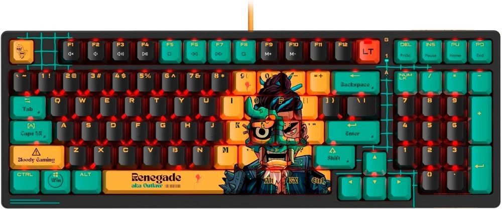 A4-Tech Bloody AT98 RGB Renegade Gaming Keyboard Black US