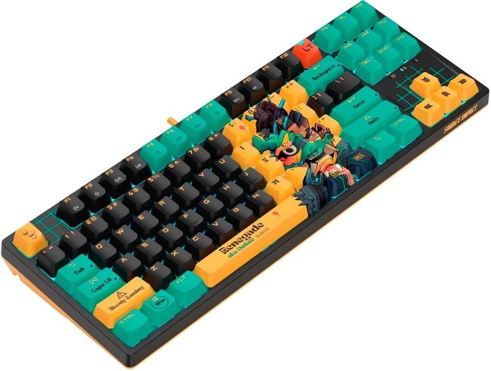 A4-Tech Bloody AT87 RGB Renegade Gaming Keyboard Black US