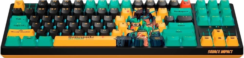 A4-Tech Bloody AT87 RGB Renegade Gaming Keyboard Black US