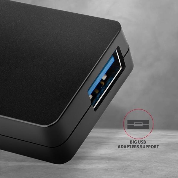 AXAGON HUE-G1A Slim Hub Black