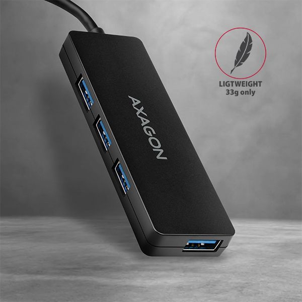 AXAGON HUE-G1A Slim Hub Black