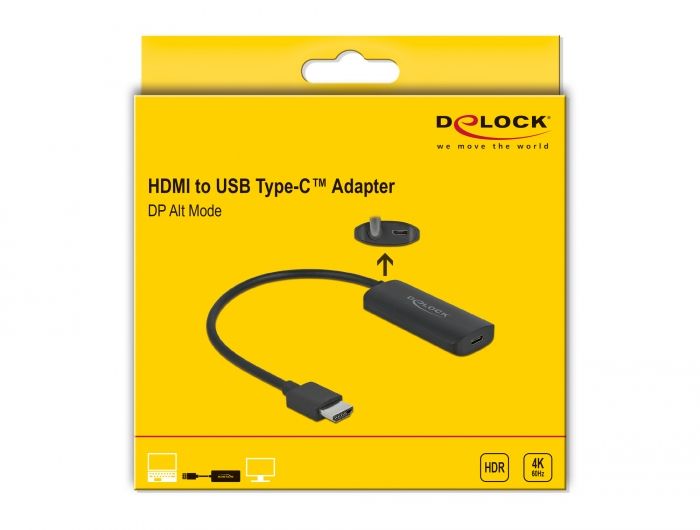 DeLock Adapter HDMI-A male > USB Type-C female