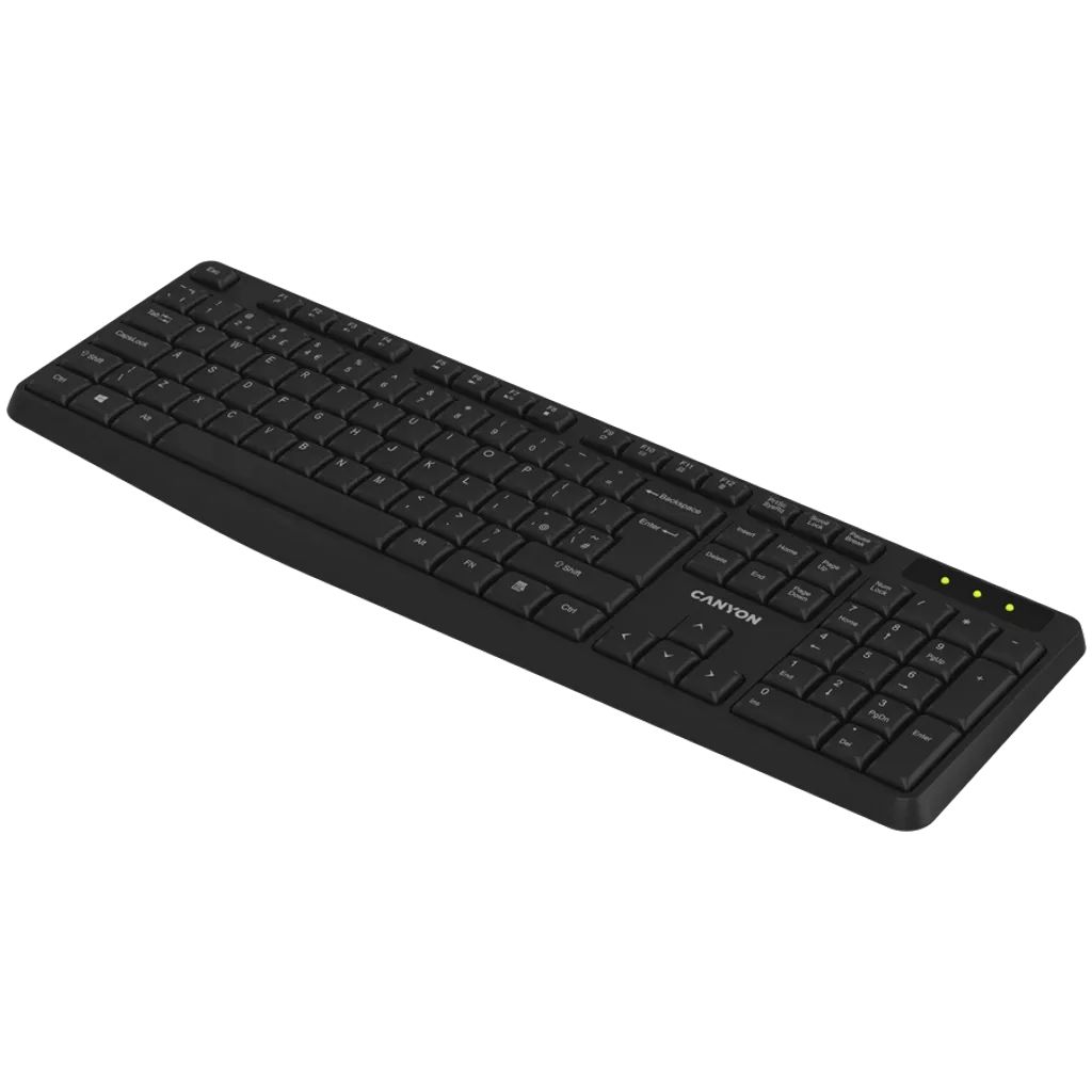 Canyon CNE-CKEYW01-HU Wireless Keyboard Black HU
