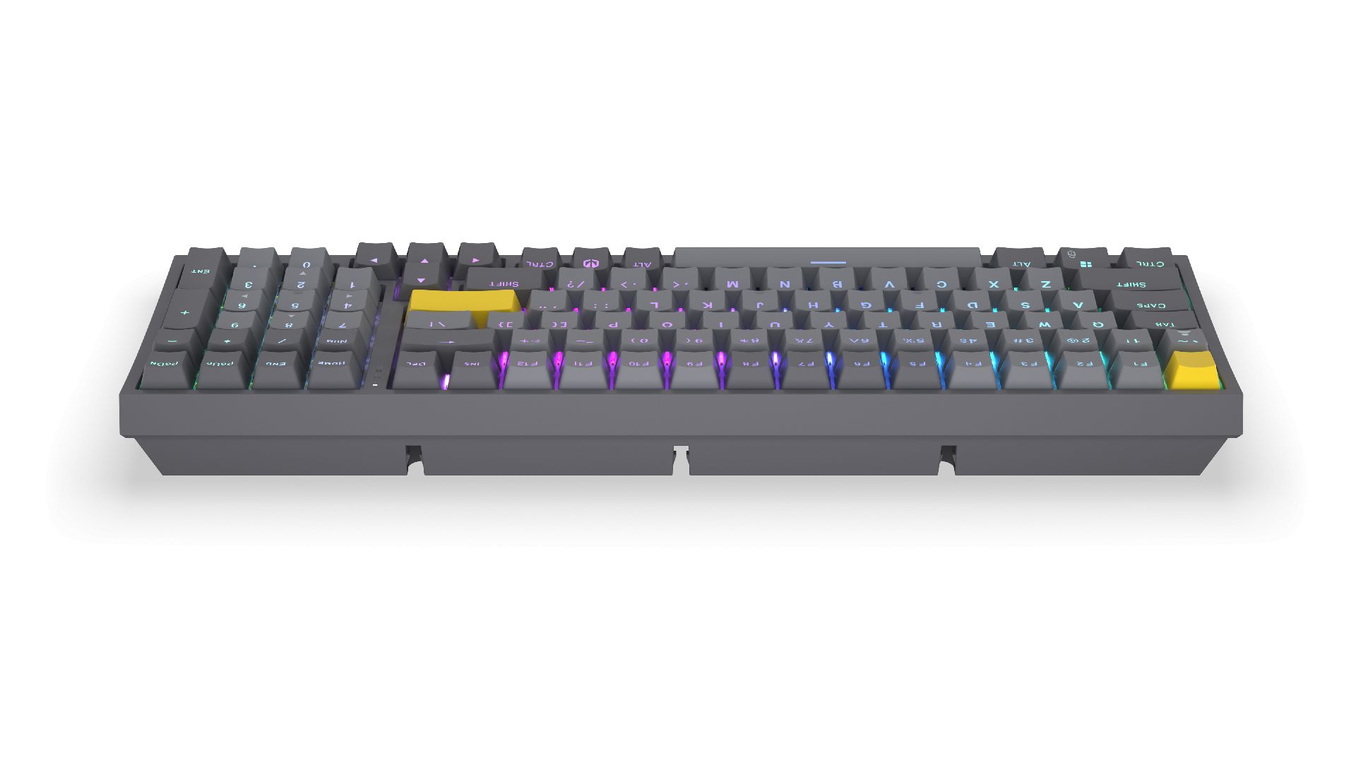Endorfy Celeris 1800 Wireless Bluetooth Yellow Switch Mechanical Keyboard Black US