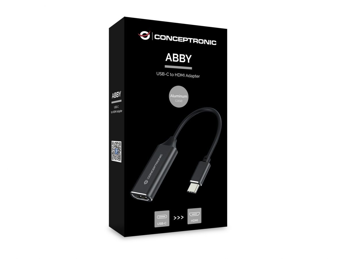 Conceptronic  ABBY03B USB-C to HDMI Adapter Black