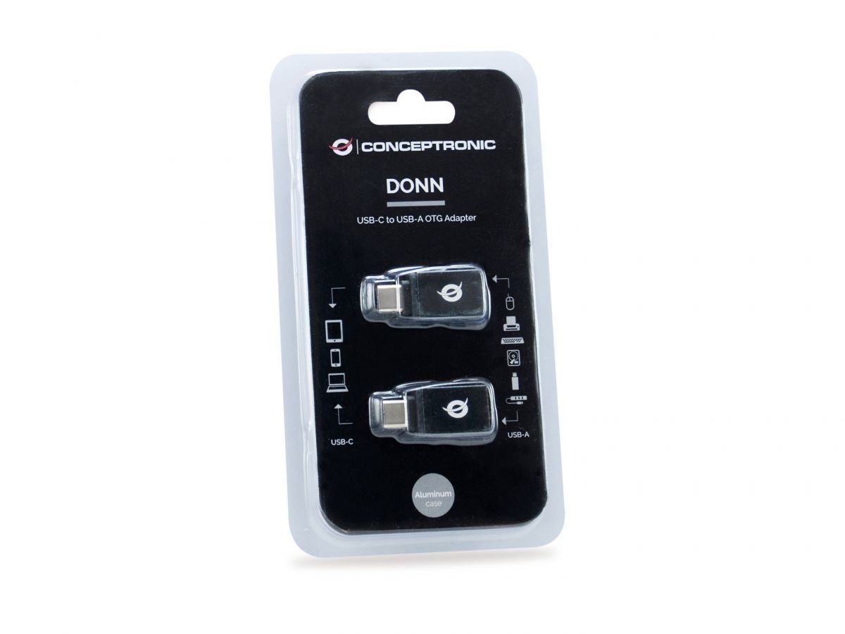 Conceptronic  DONN03G USB-C to USB-A OTG Adapter (2-Pack)