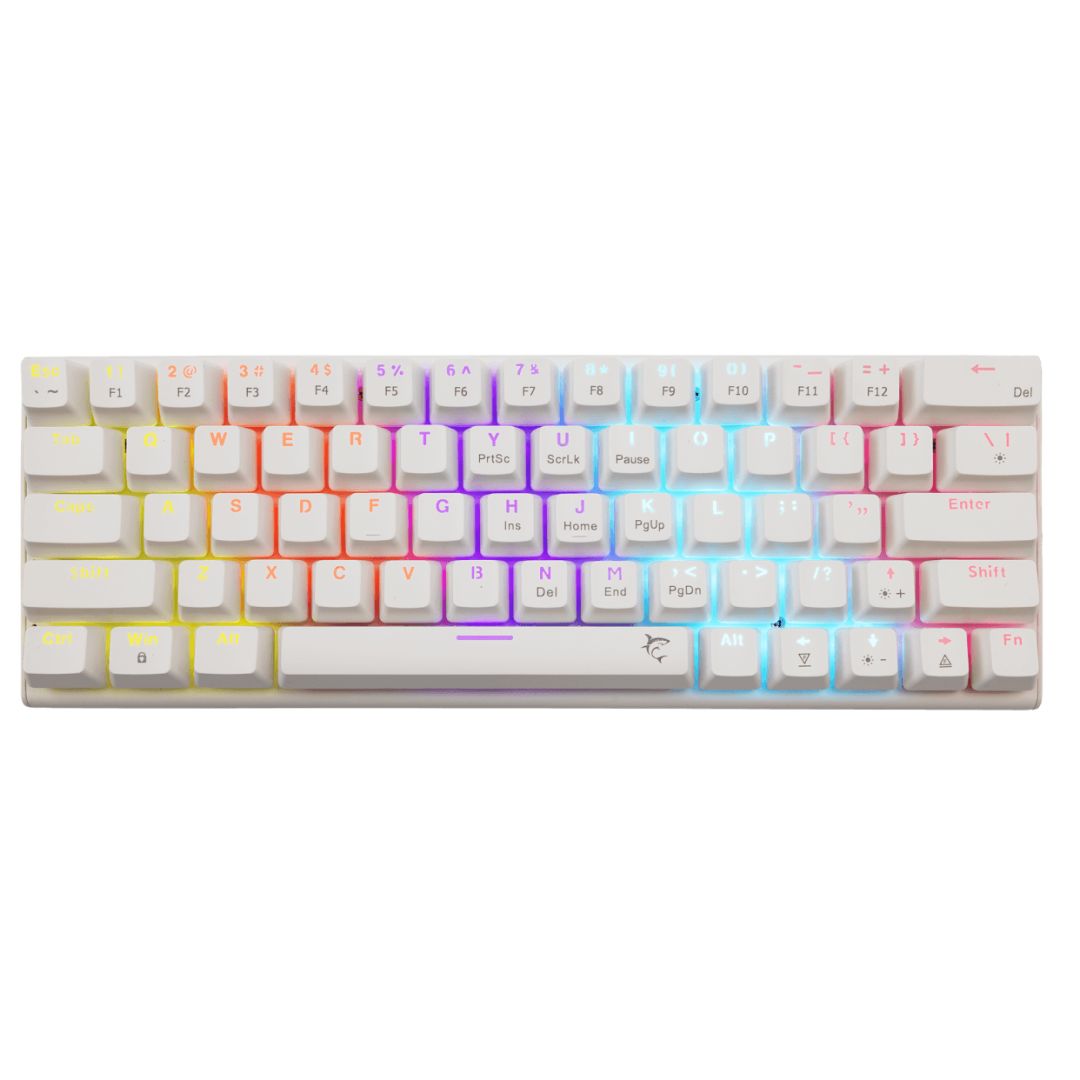 White Shark Wakizashi 2 Red Switches Gaming Keyboard White US
